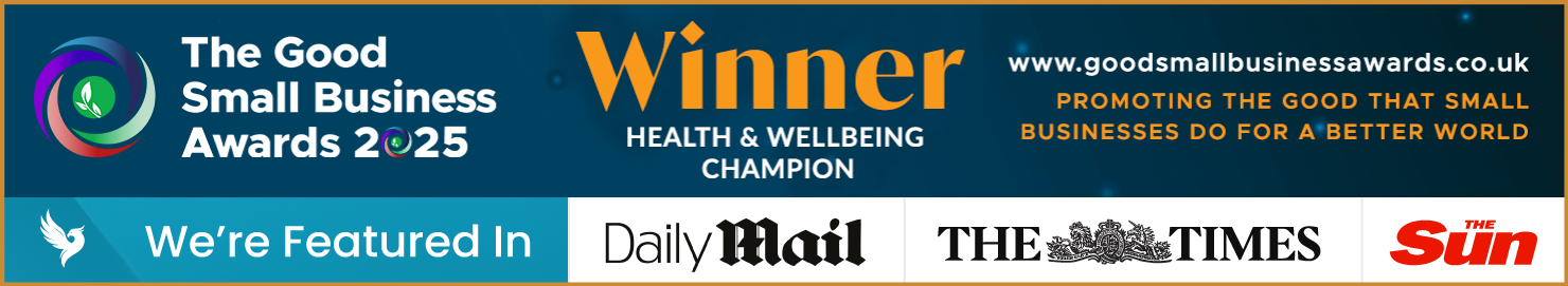 Sinclair Method UK Health and Wellbeing Champion winner at the Good Small Business Awards 2025